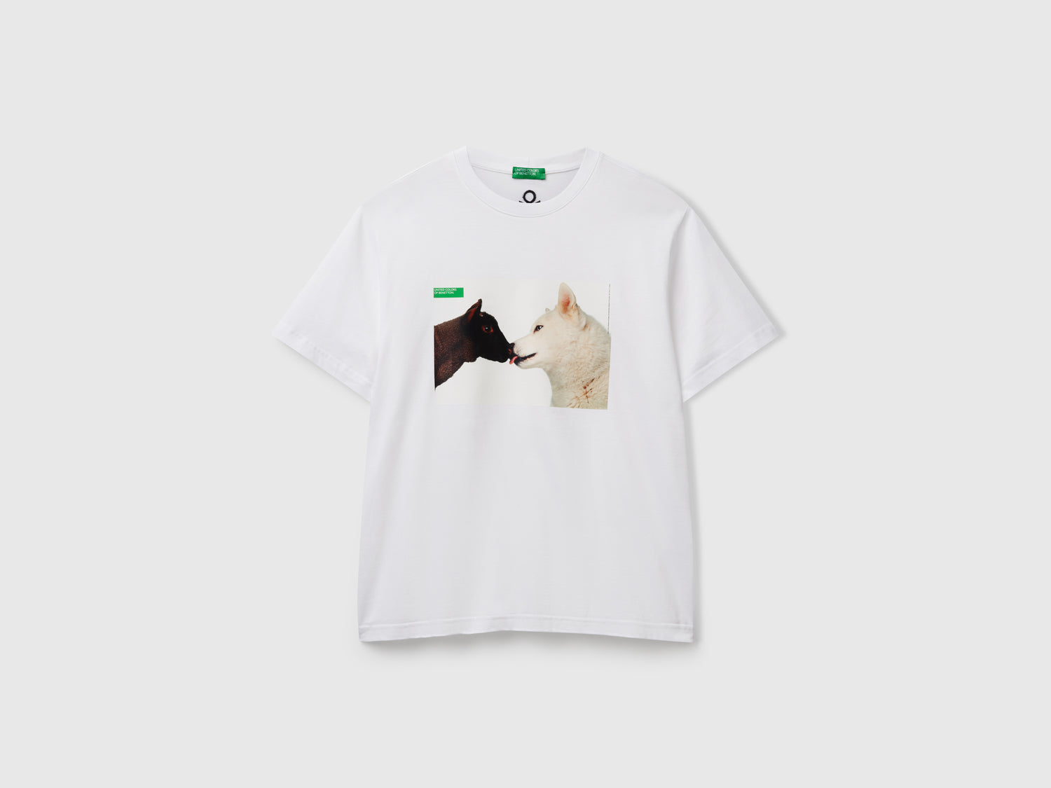 T-shirt con stampa fotografica Oliviero Toscani da uomo bianco | Benetton Outlet