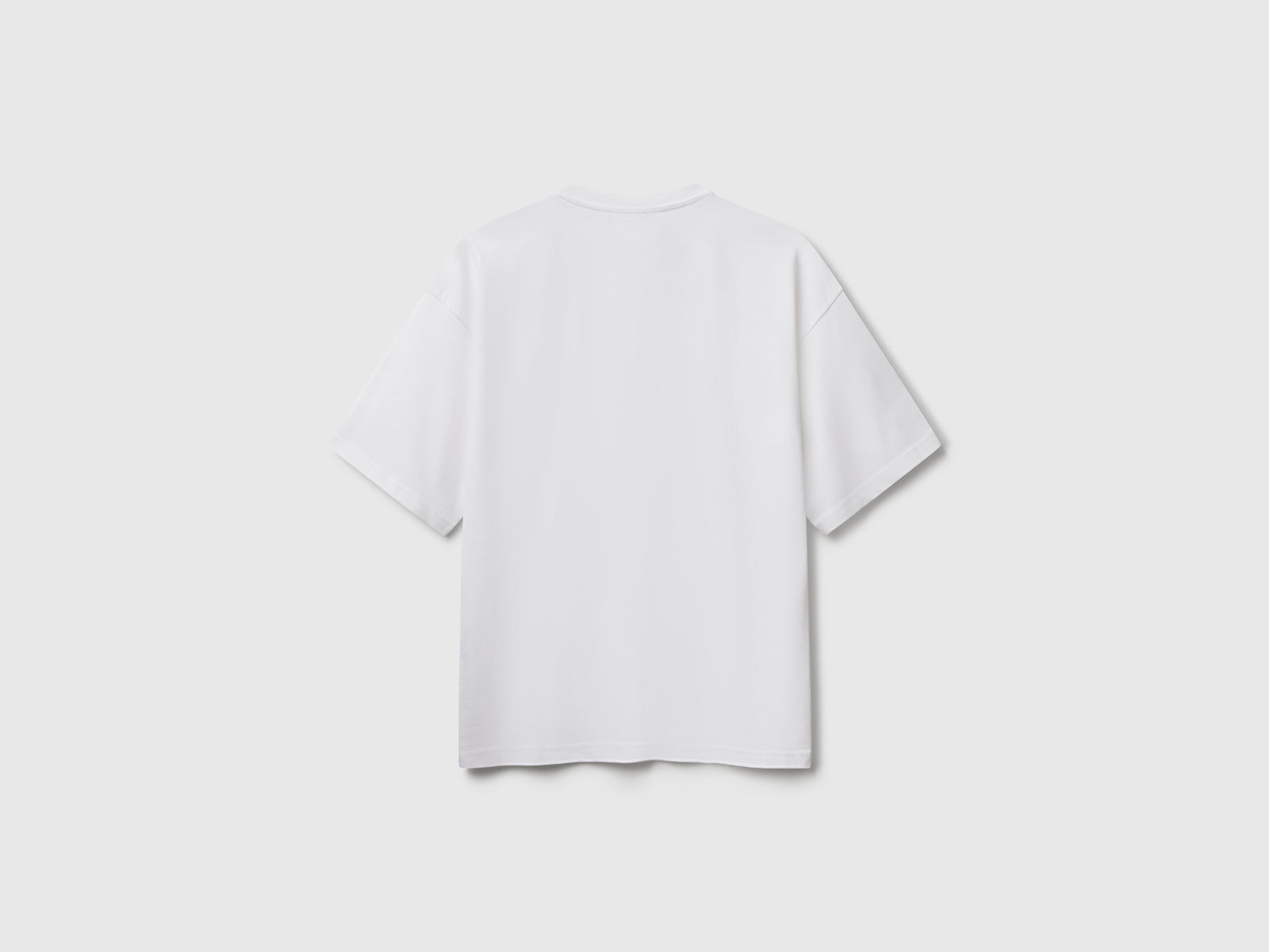 Maglietta con stampa gelato 100% cotone da uomo bianco 2 | Benetton Outlet