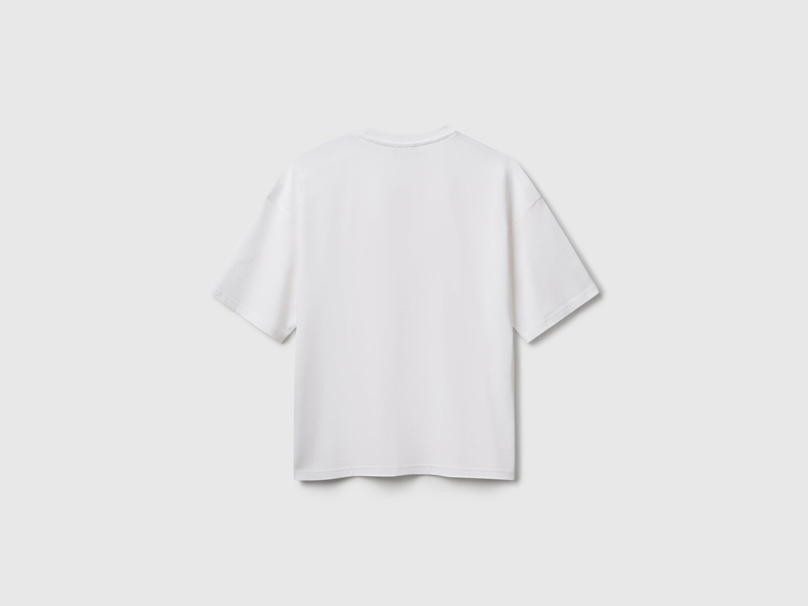 Maglietta con stampa gelato 100% cotone da uomo bianco 2 | Benetton Outlet