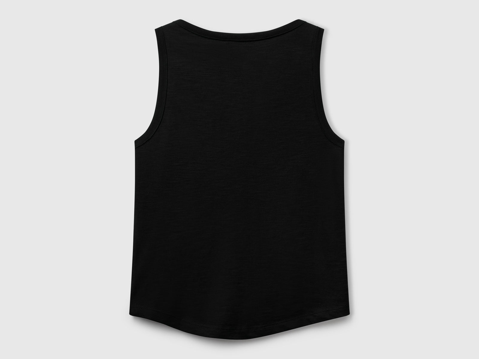 Canotta in cotone leggero da donna nero 2 | Benetton Outlet