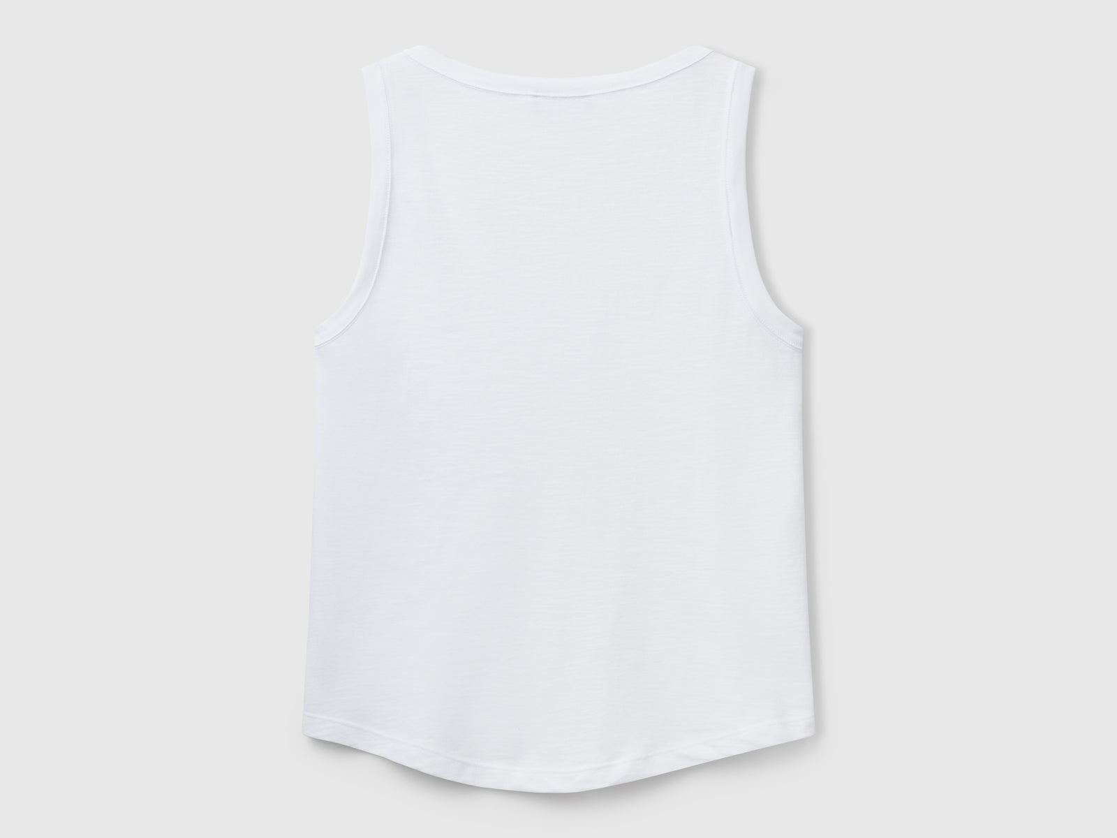 Canotta in cotone leggero da donna bianco 2 | Benetton Outlet