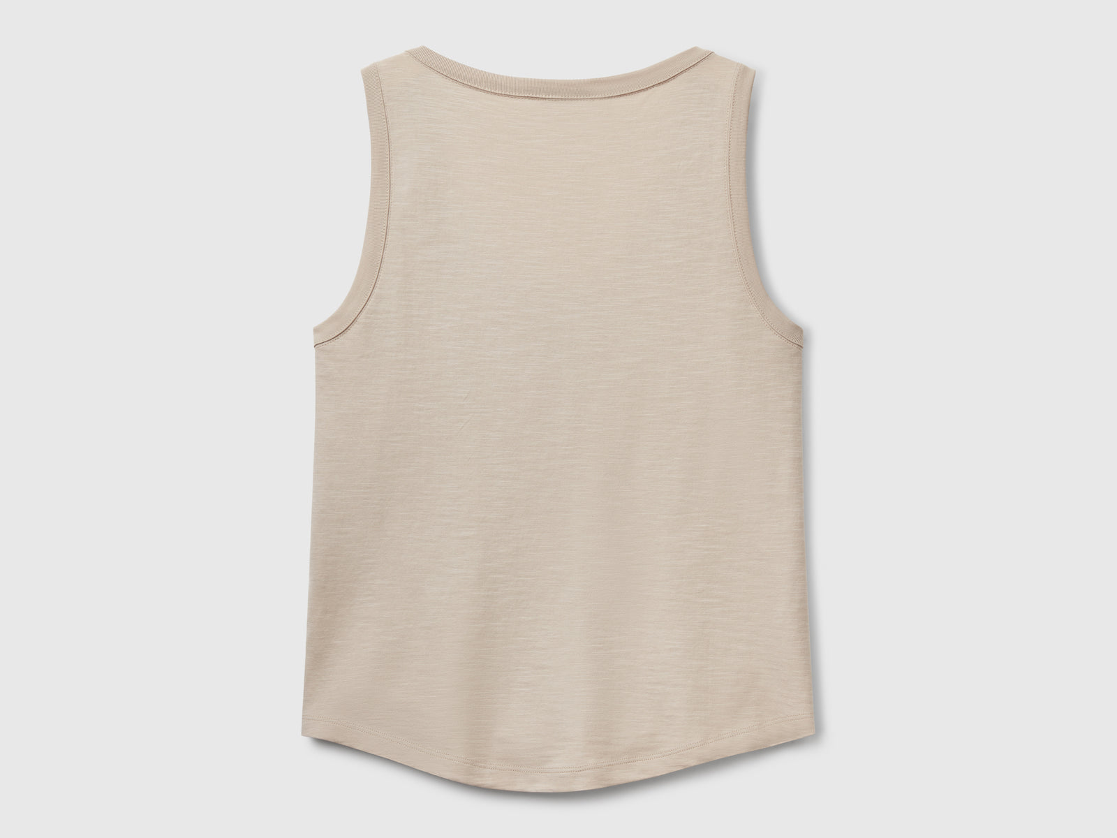 Canotta in cotone leggero da donna beige 2 | Benetton Outlet