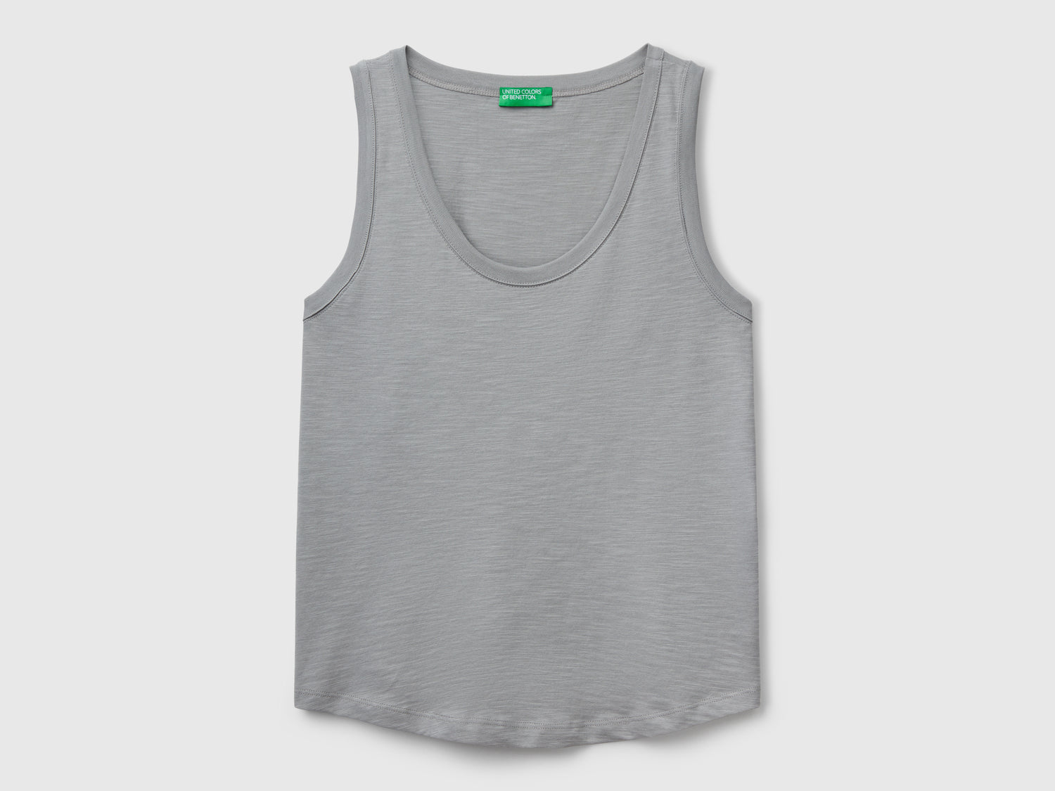 Canotta in cotone leggero da donna grigio | Benetton Outlet