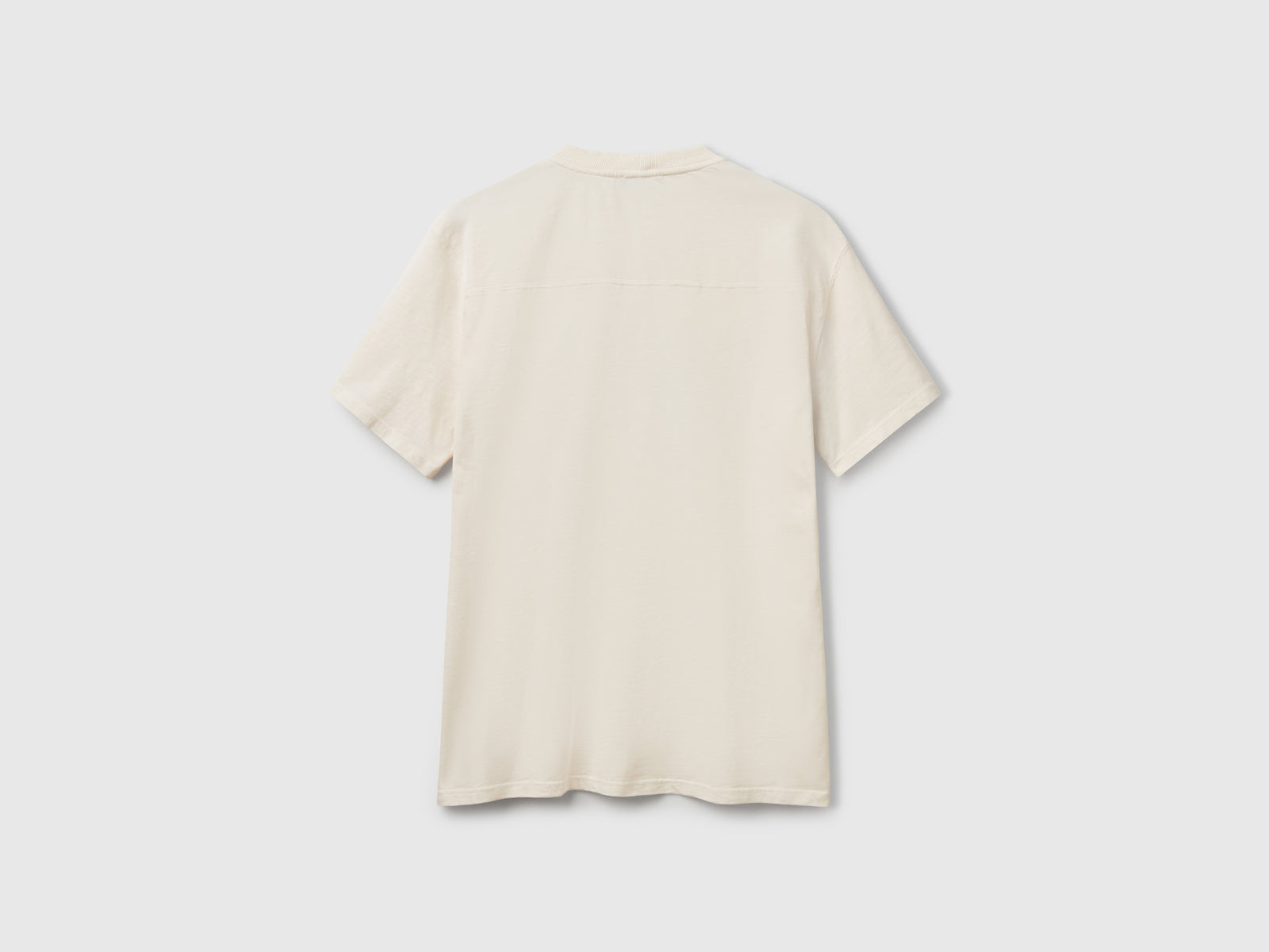 Maglietta con stampa da uomo bianco panna 2 | Benetton Outlet