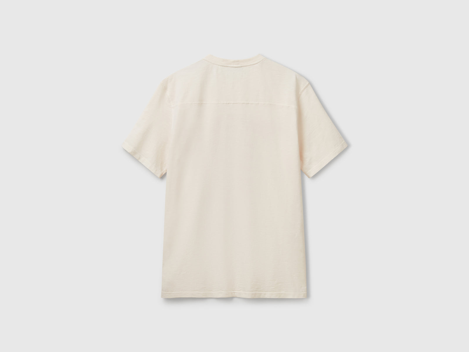 Maglietta con stampa da uomo bianco panna 2 | Benetton Outlet