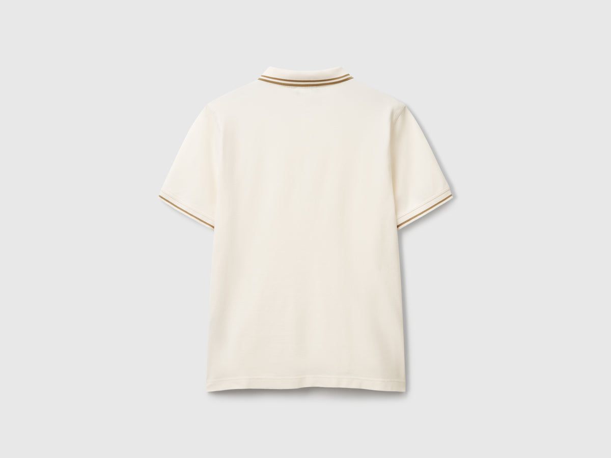 Polo slim fit panna