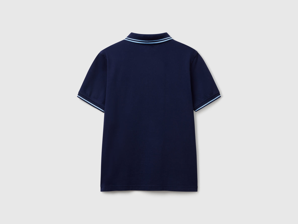 Polo slim fit blu notte