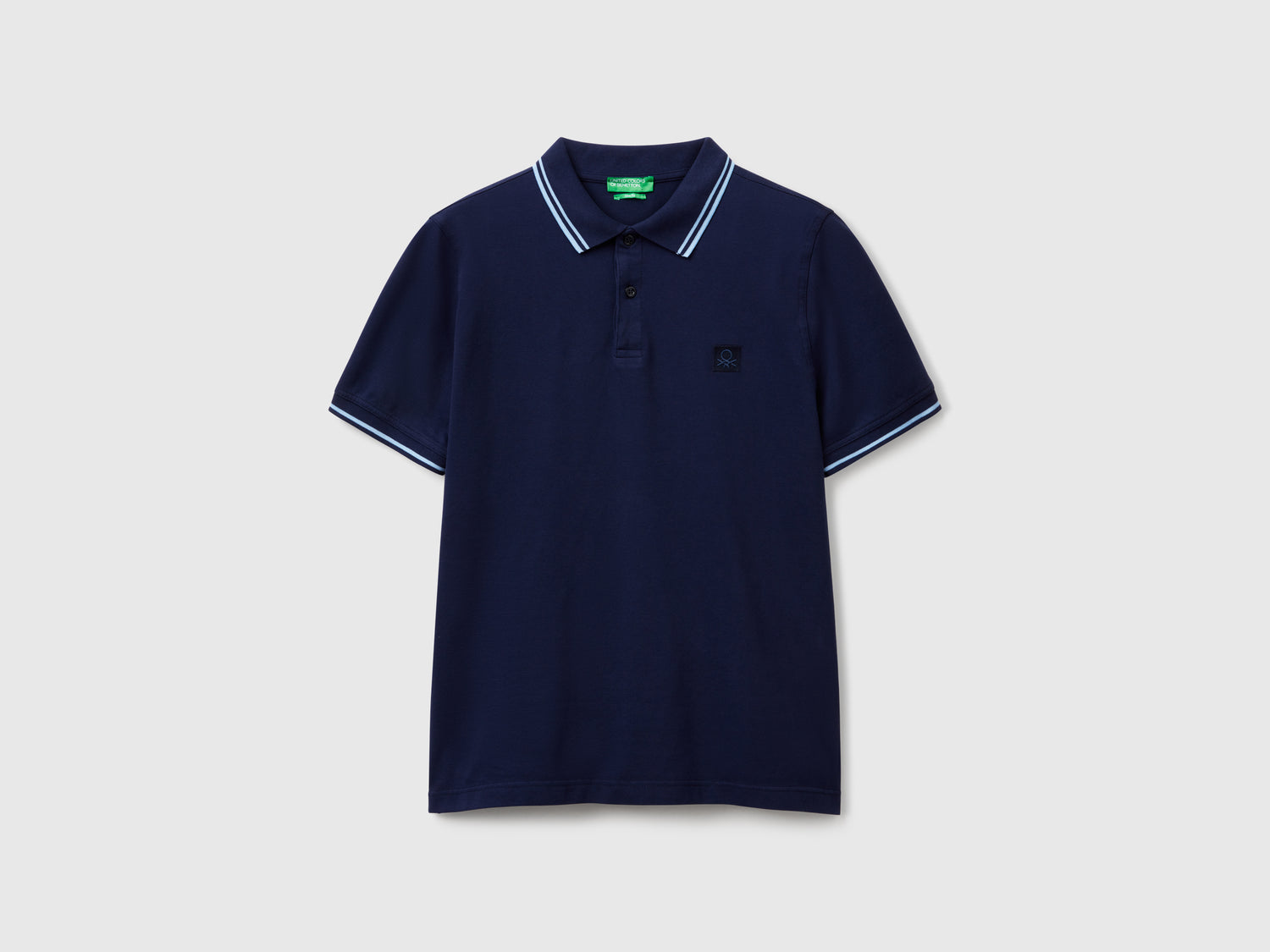 Polo slim fit blu notte da uomo blu scuro | Benetton Outlet