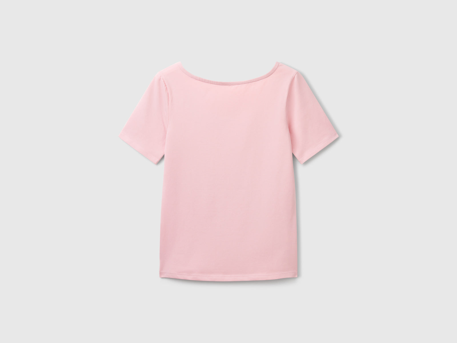 T-shirt slim fit reversibile da donna rosa 2 | Benetton Outlet