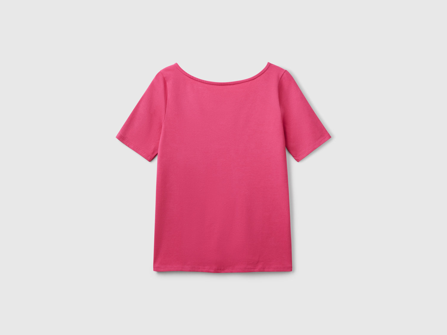 T-shirt slim fit reversibile da donna fragola | Benetton Outlet