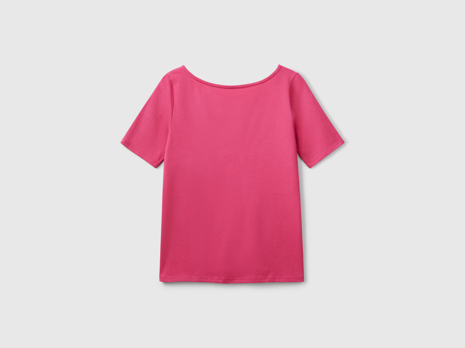 T-shirt slim fit reversibile da donna fragola | Benetton Outlet