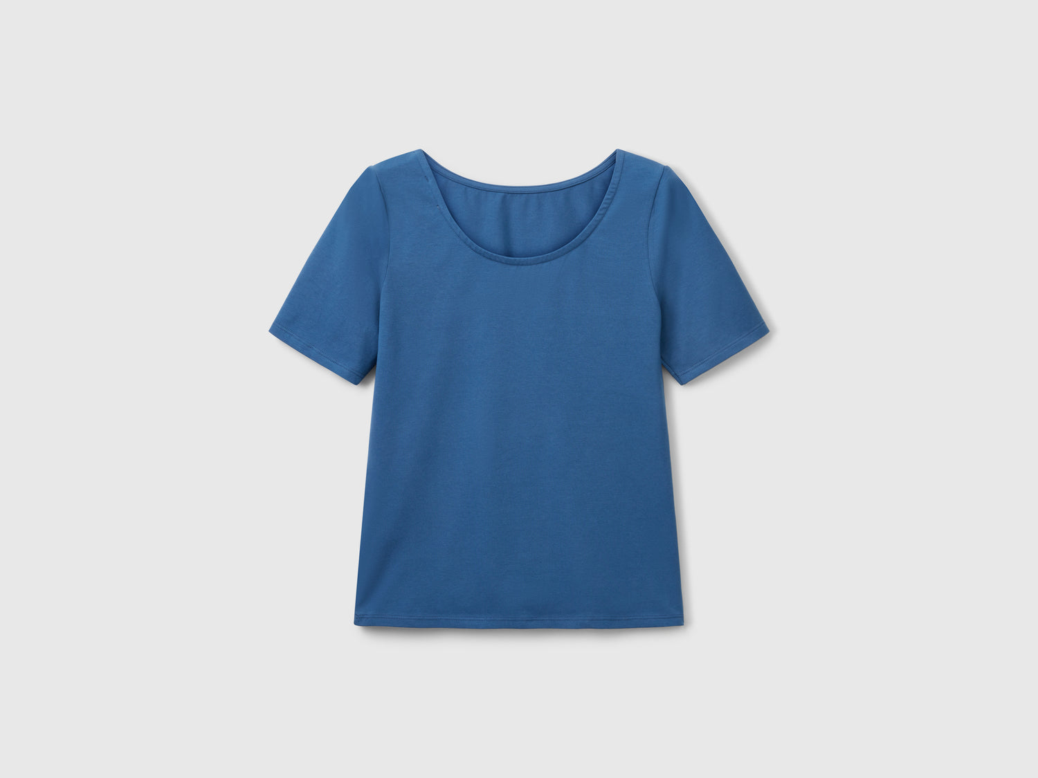T-shirt slim fit reversibile da donna avio | Benetton Outlet