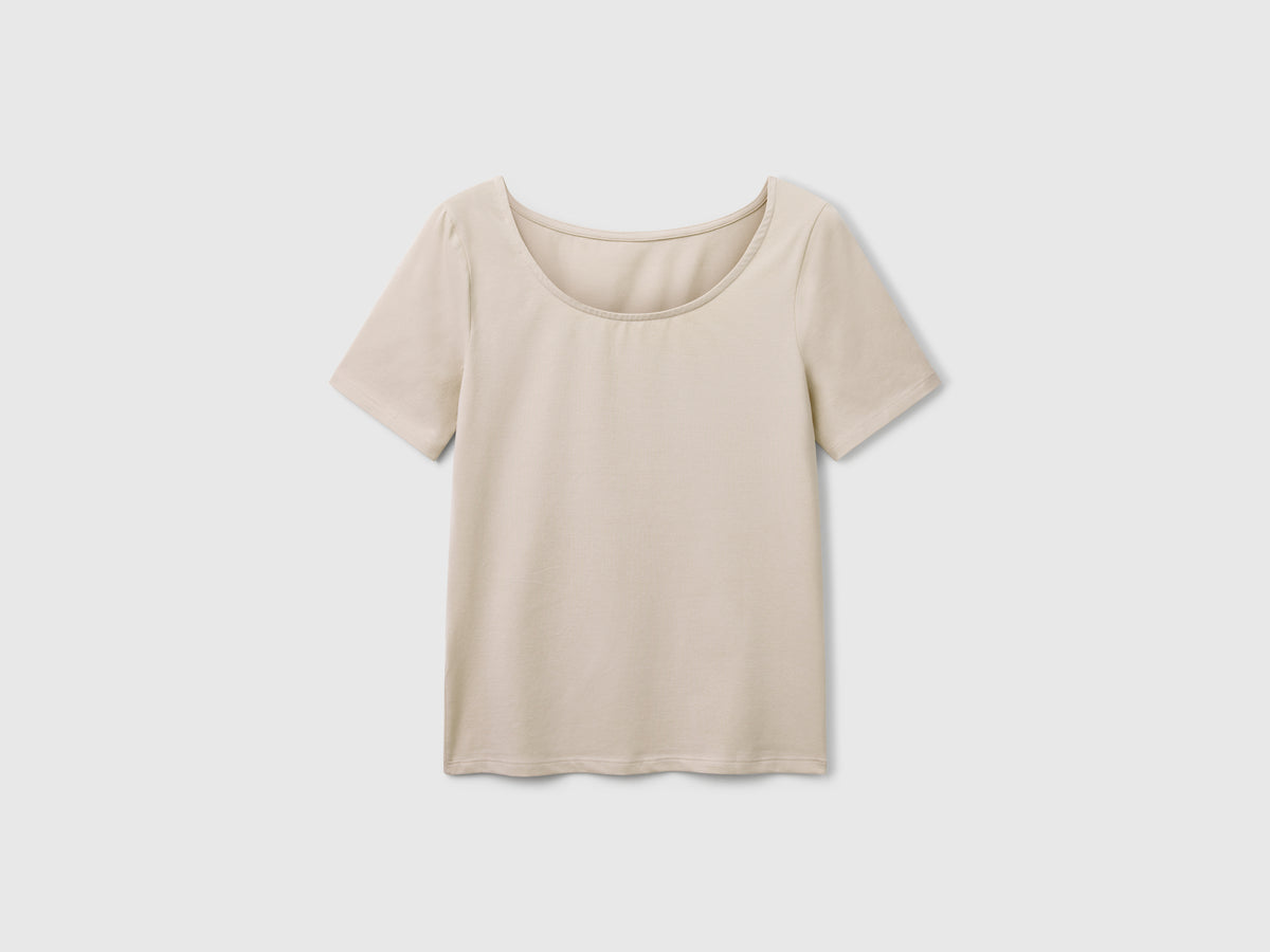 T-shirt slim fit reversibile