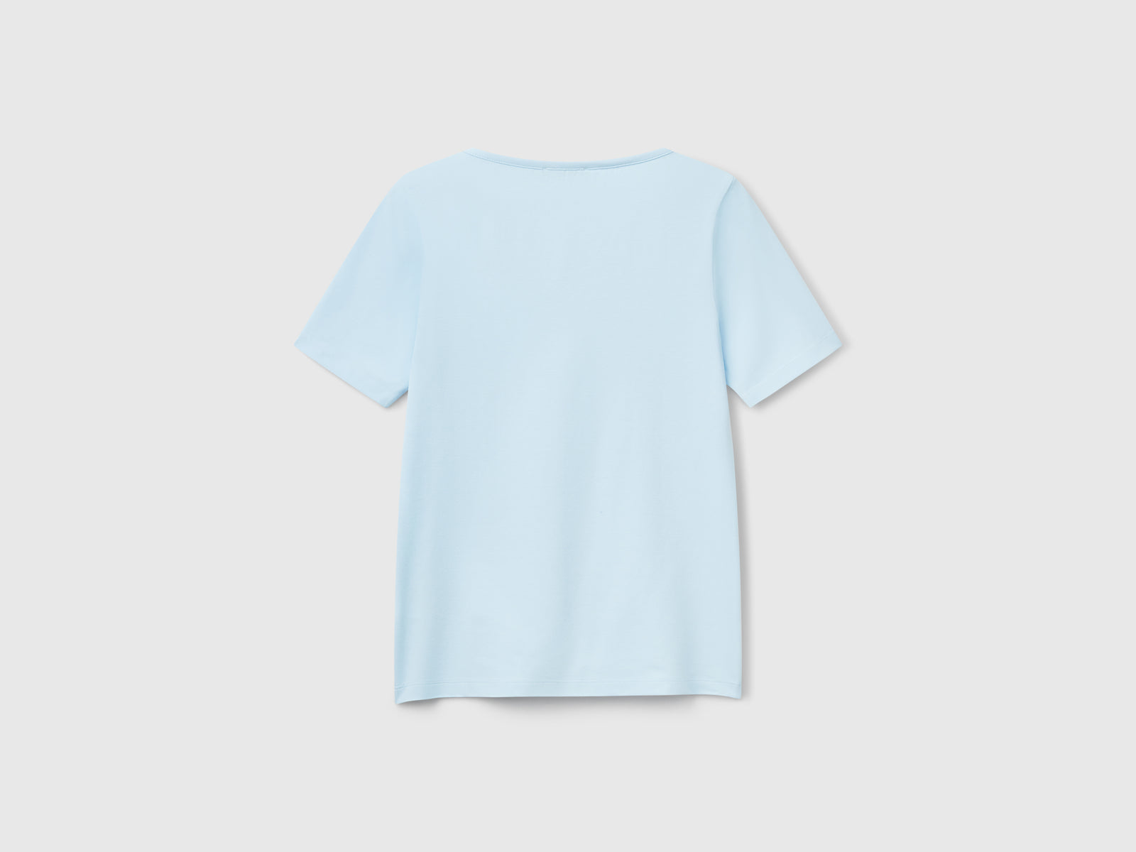 T-shirt slim fit da donna celeste 2 | Benetton Outlet