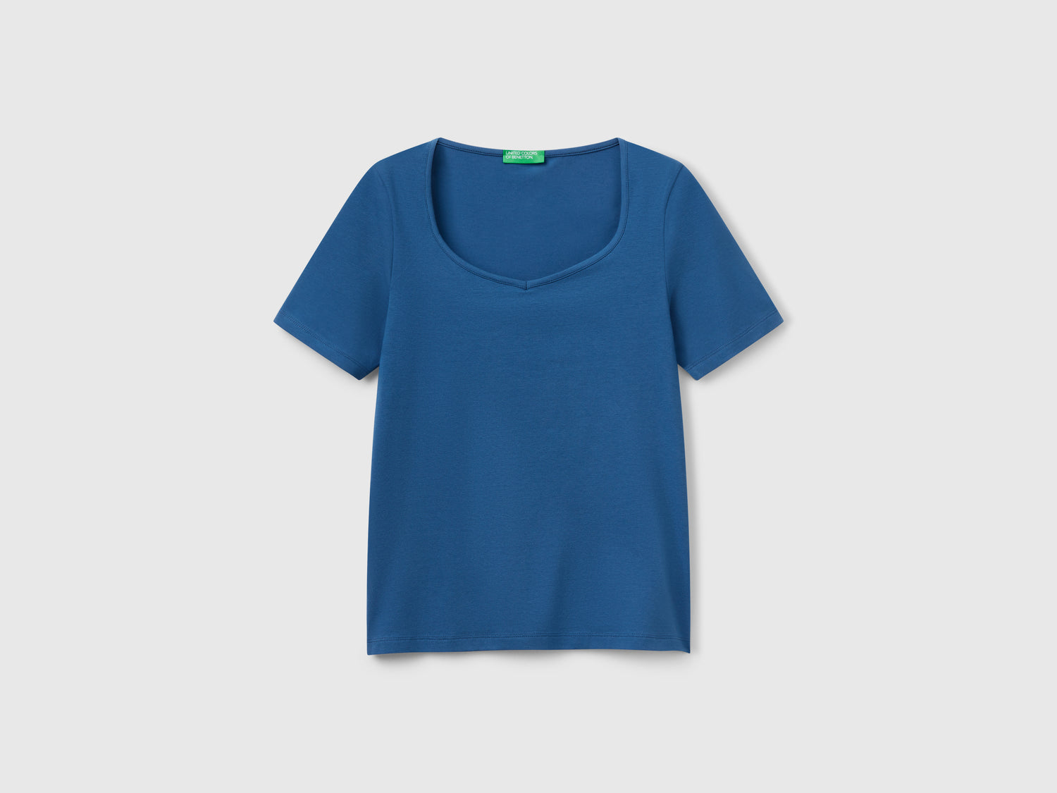 T-shirt slim fit da donna avio | Benetton Outlet