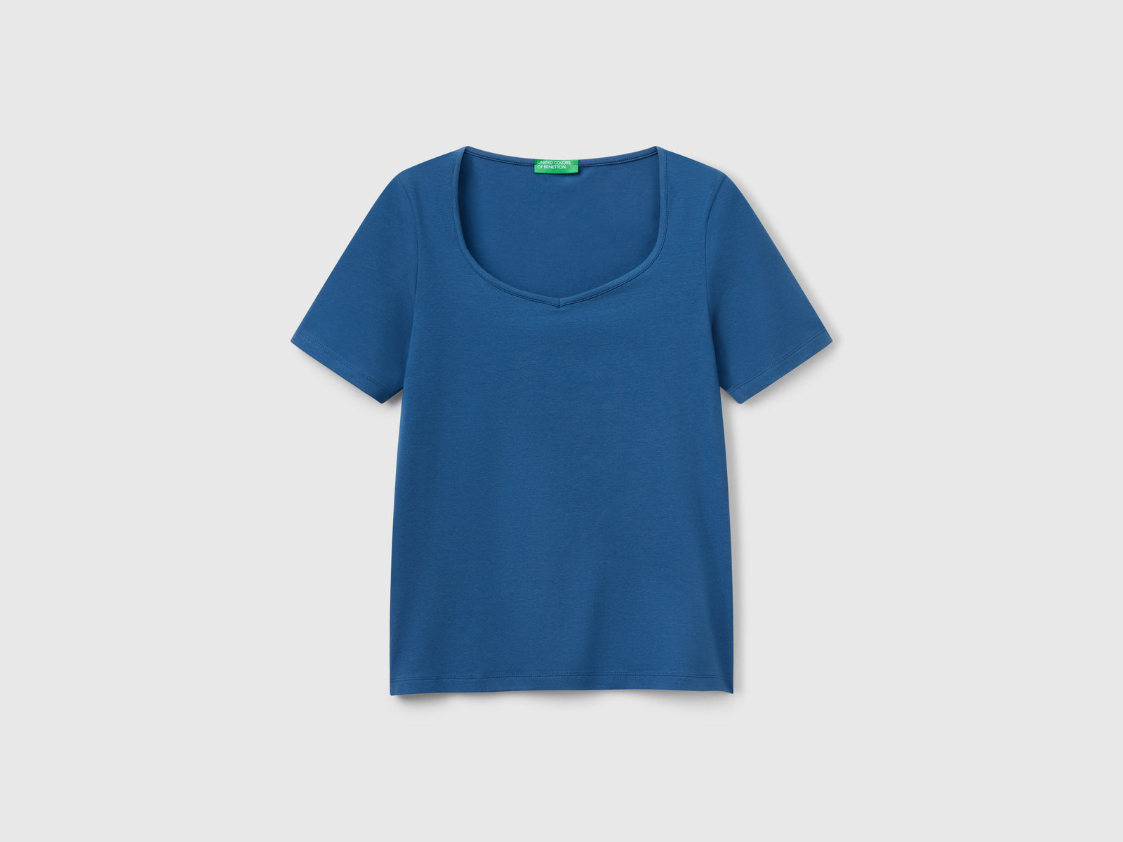 T-shirt slim fit da donna avio | Benetton Outlet