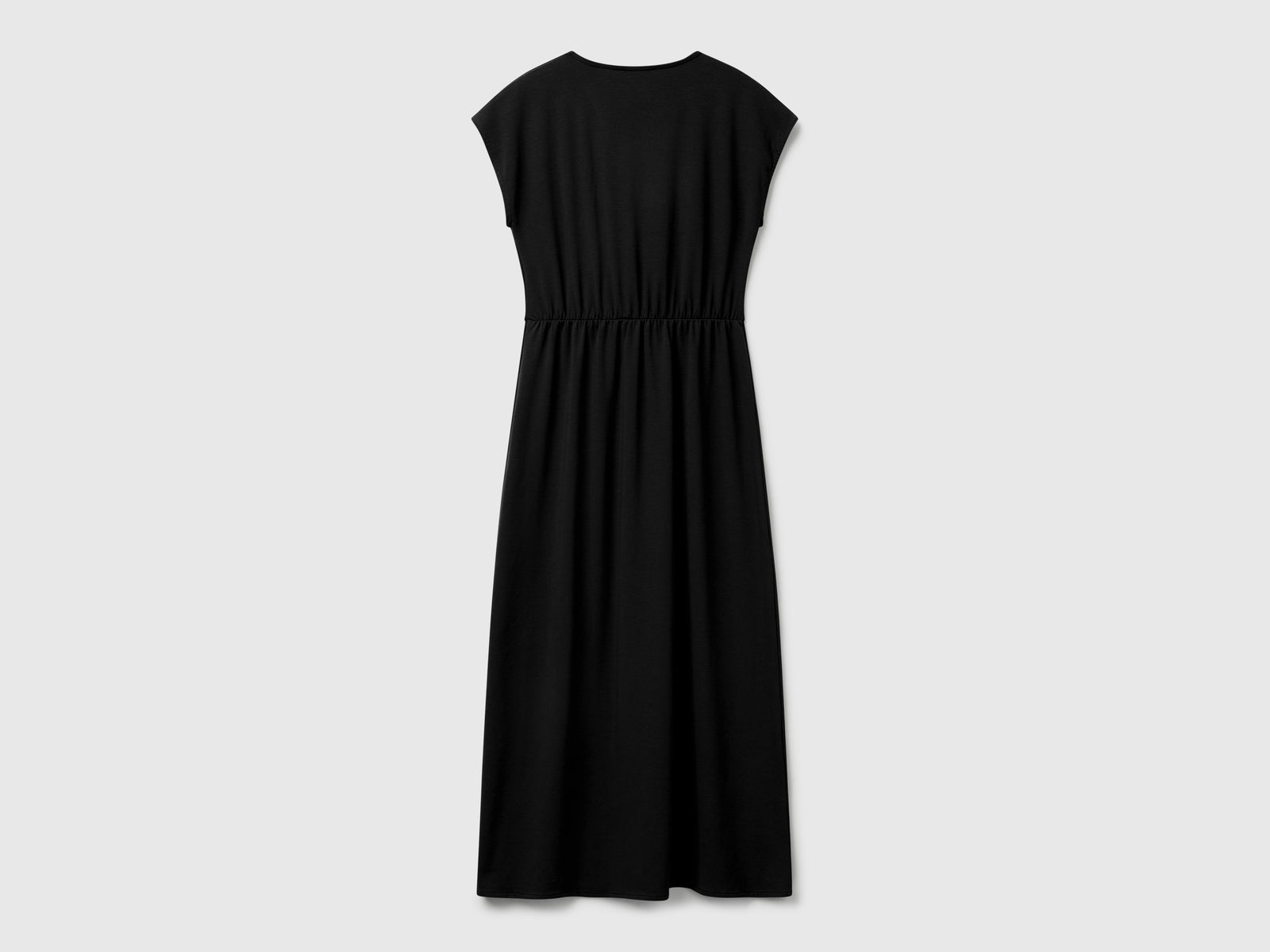 Vestito in cotone stretch da donna nero 2 | Benetton Outlet