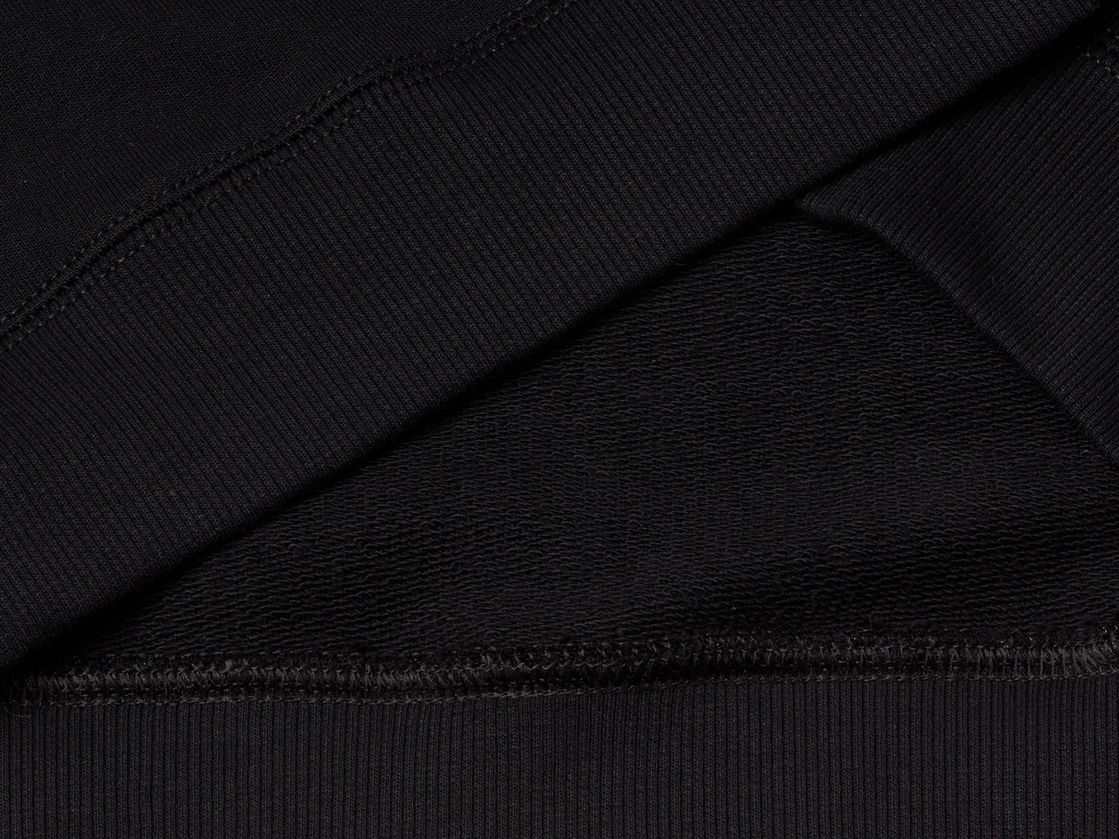 Calda felpa con logo ricamato da uomo nero 3 | Benetton Outlet