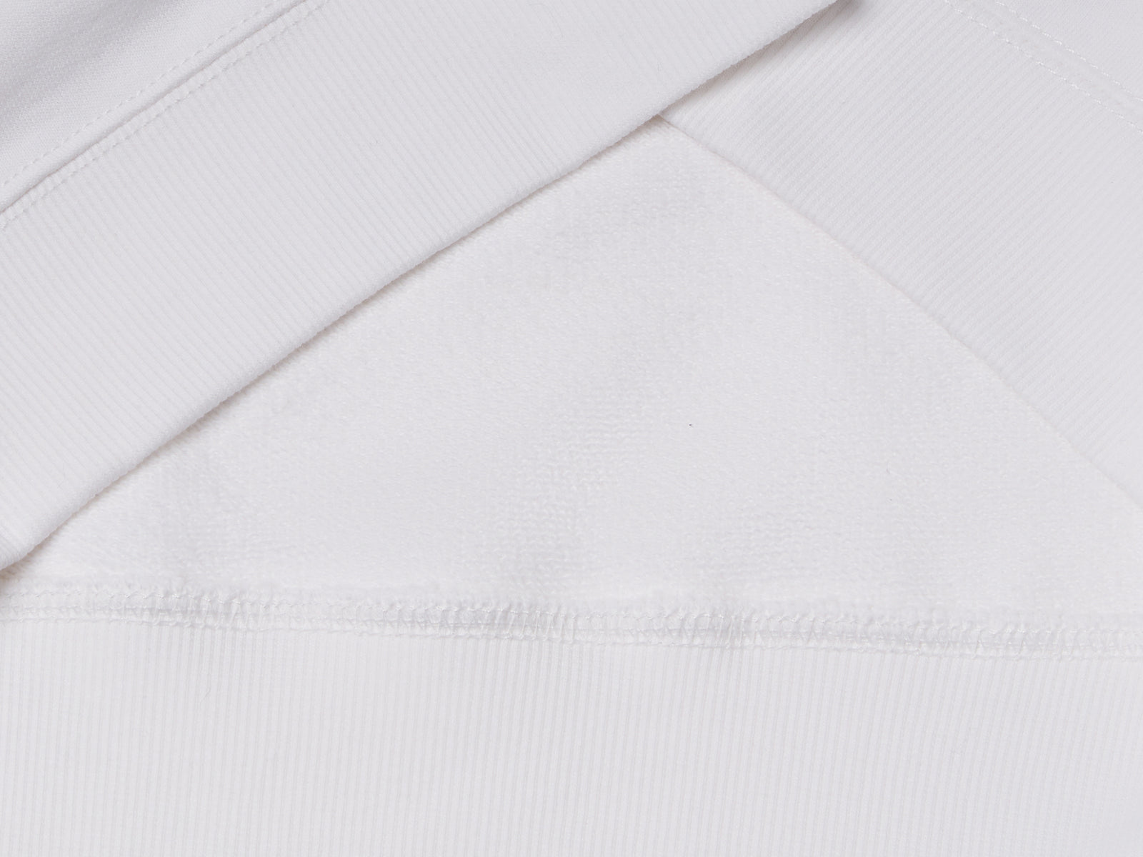 Calda felpa con logo ricamato da uomo bianco 3 | Benetton Outlet