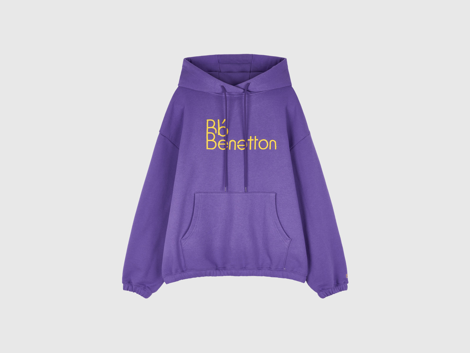 Felpa con tasca e cappuccio da donna viola | Benetton Outlet