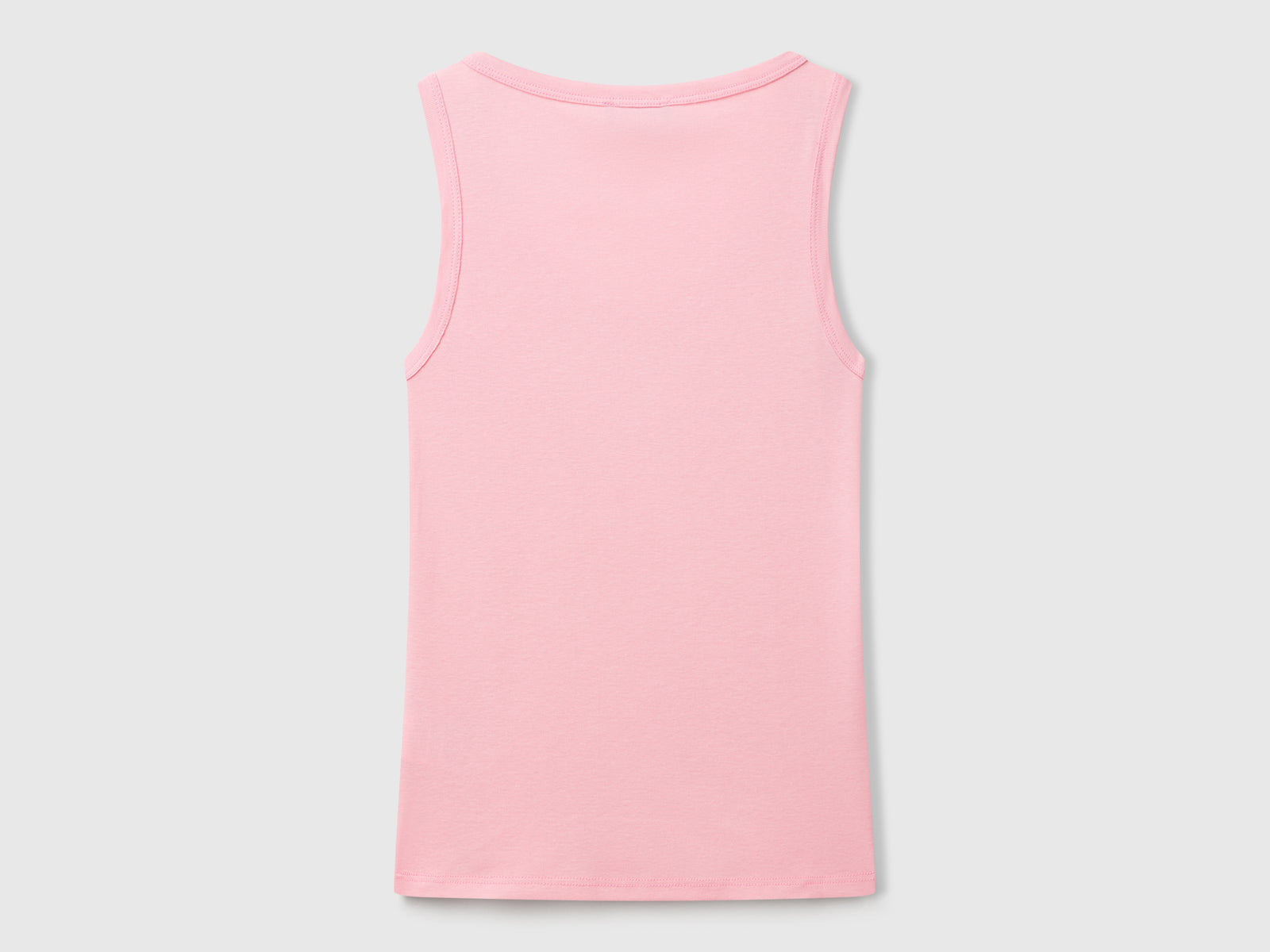 Canotta in puro cotone da donna rosa 2 | Benetton Outlet
