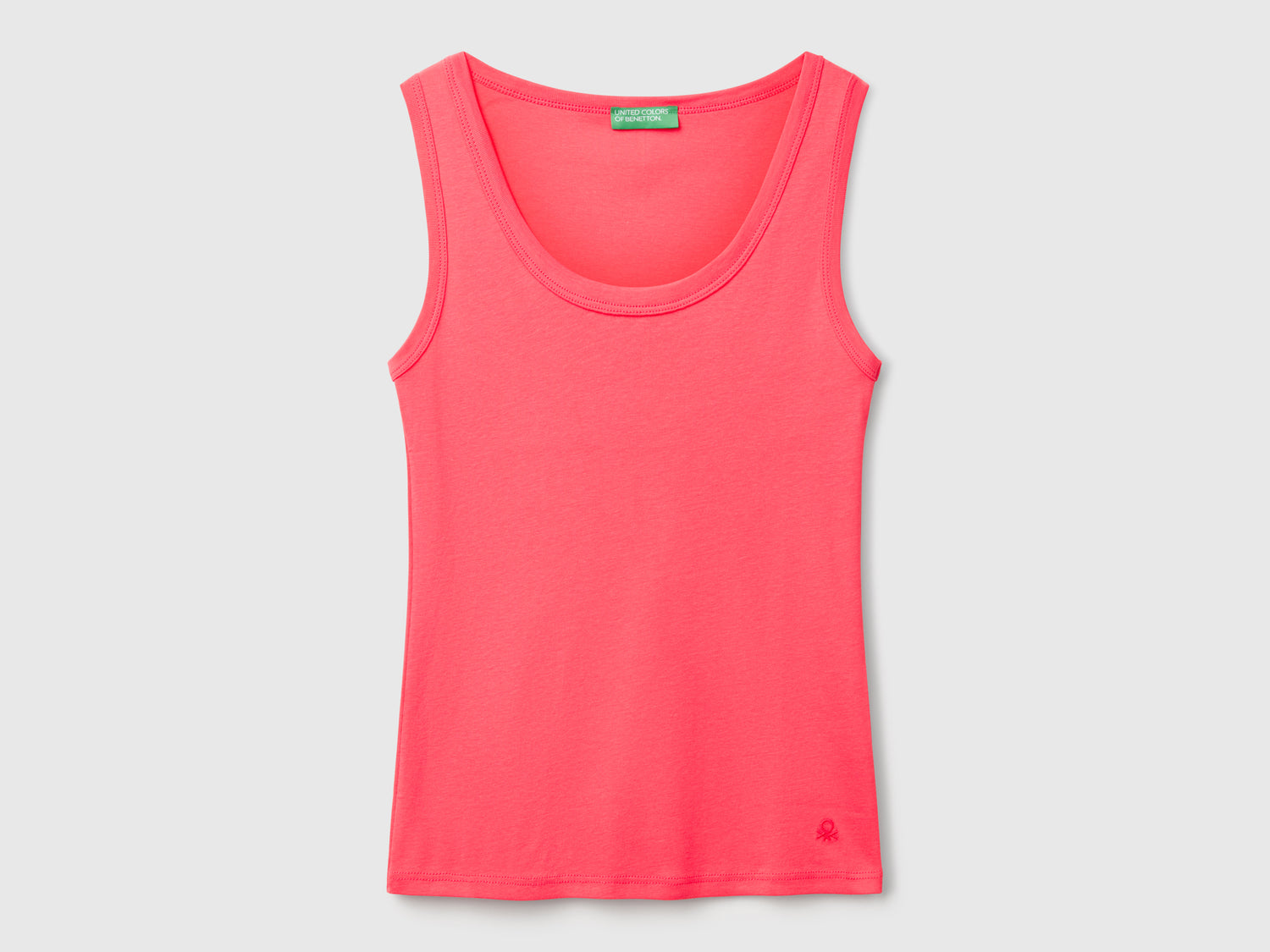 Canotta in puro cotone da donna fucsia | Benetton Outlet
