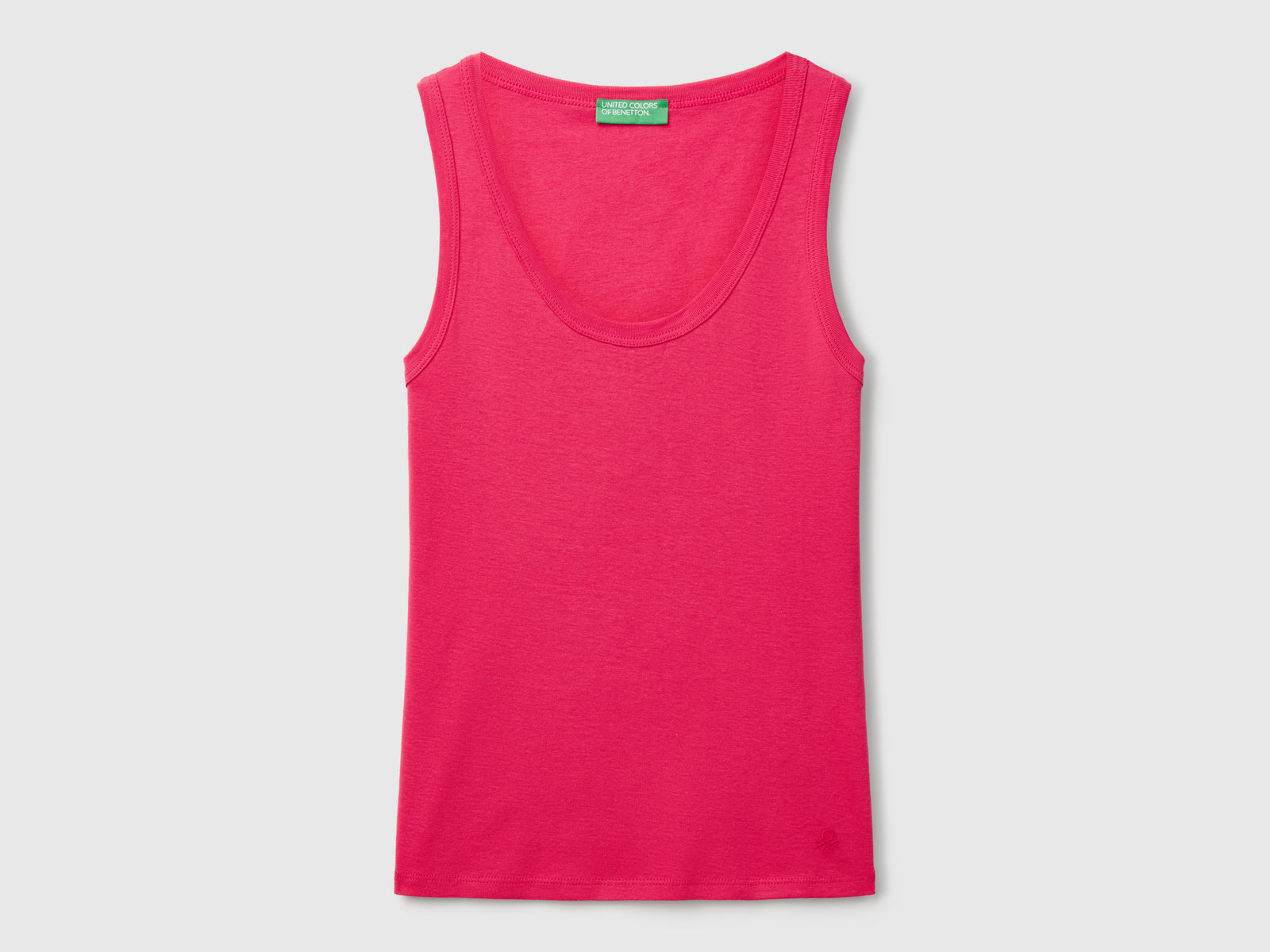 Canotta magenta in puro cotone da donna fragola | Benetton Outlet