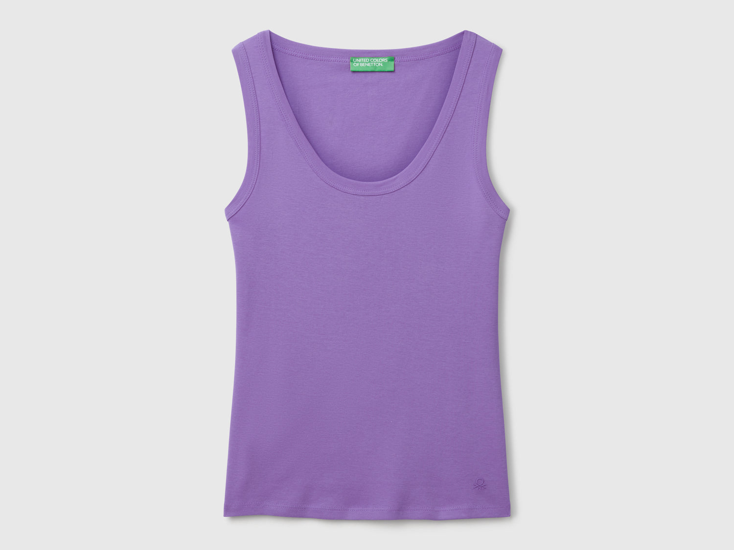 Canotta in puro cotone da donna pervinca | Benetton Outlet