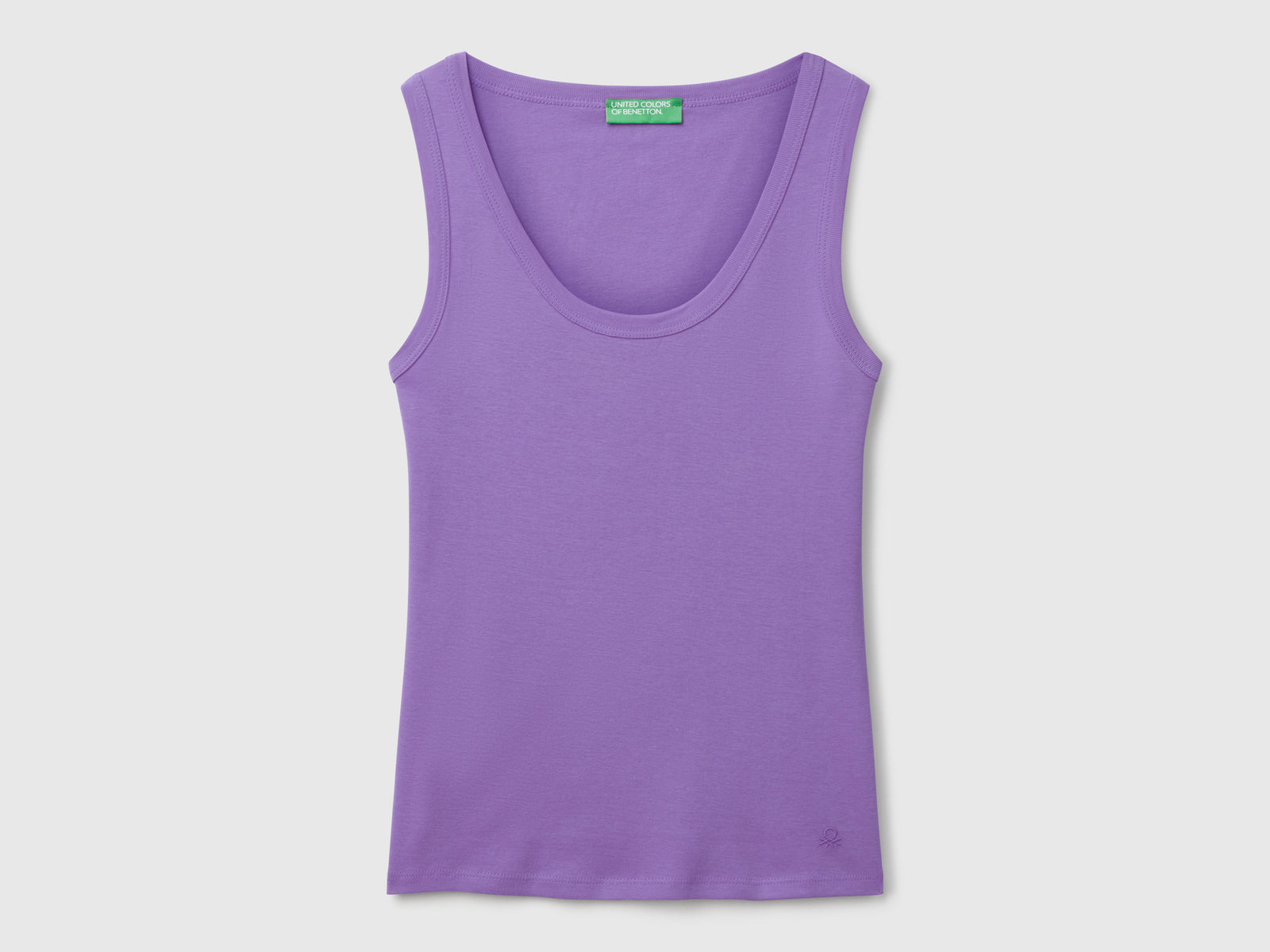 Canotta in puro cotone da donna pervinca | Benetton Outlet