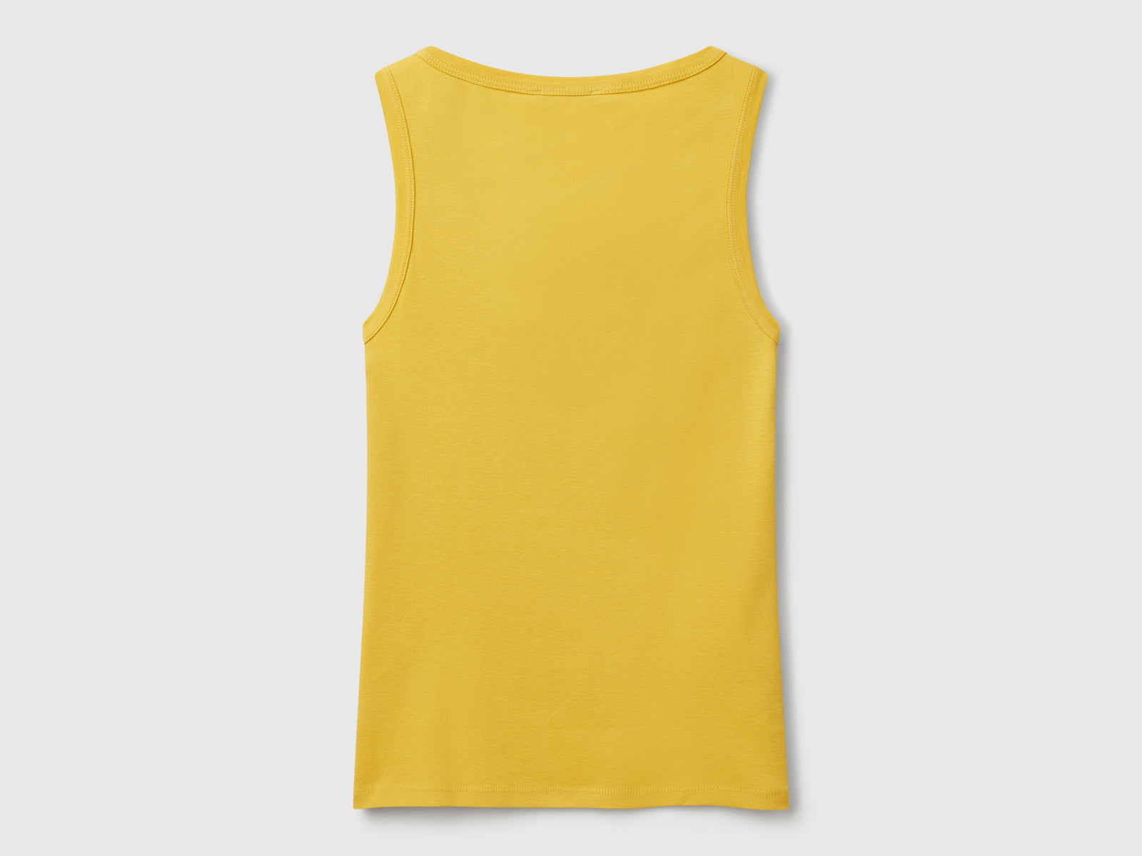 Pure cotton tank top da donna senape 2 | Benetton Outlet