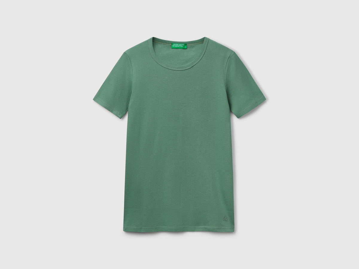 T-shirt in cotone a fibra lunga
