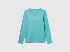T-shirt a manica lunga 100% cotone