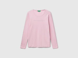 T-shirt a manica lunga 100% cotone