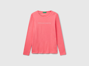 T-shirt a manica lunga 100% cotone