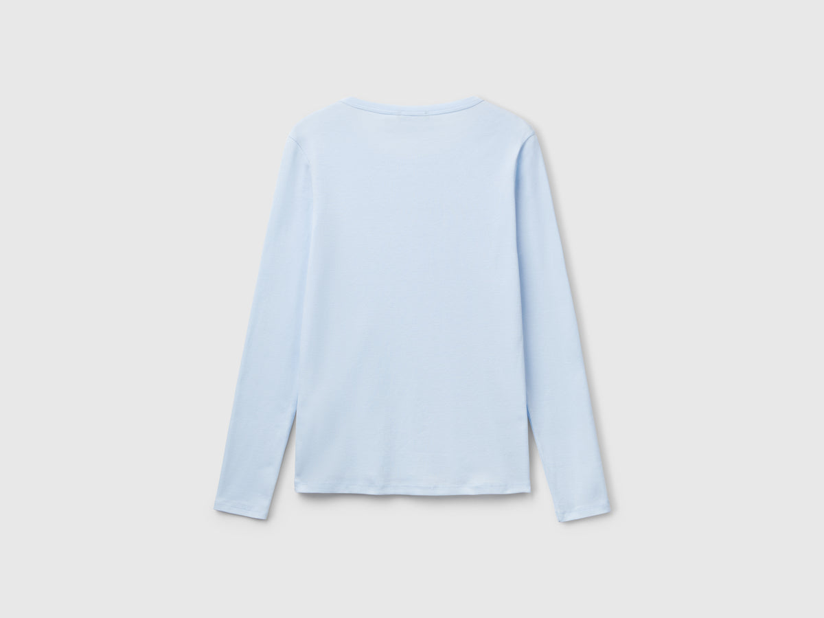 T-shirt a manica lunga 100% cotone