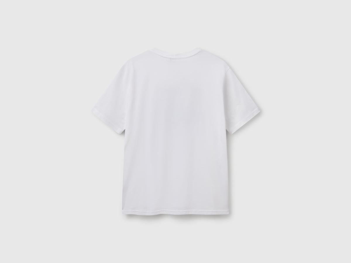 T-shirt con stampa in cotone bio