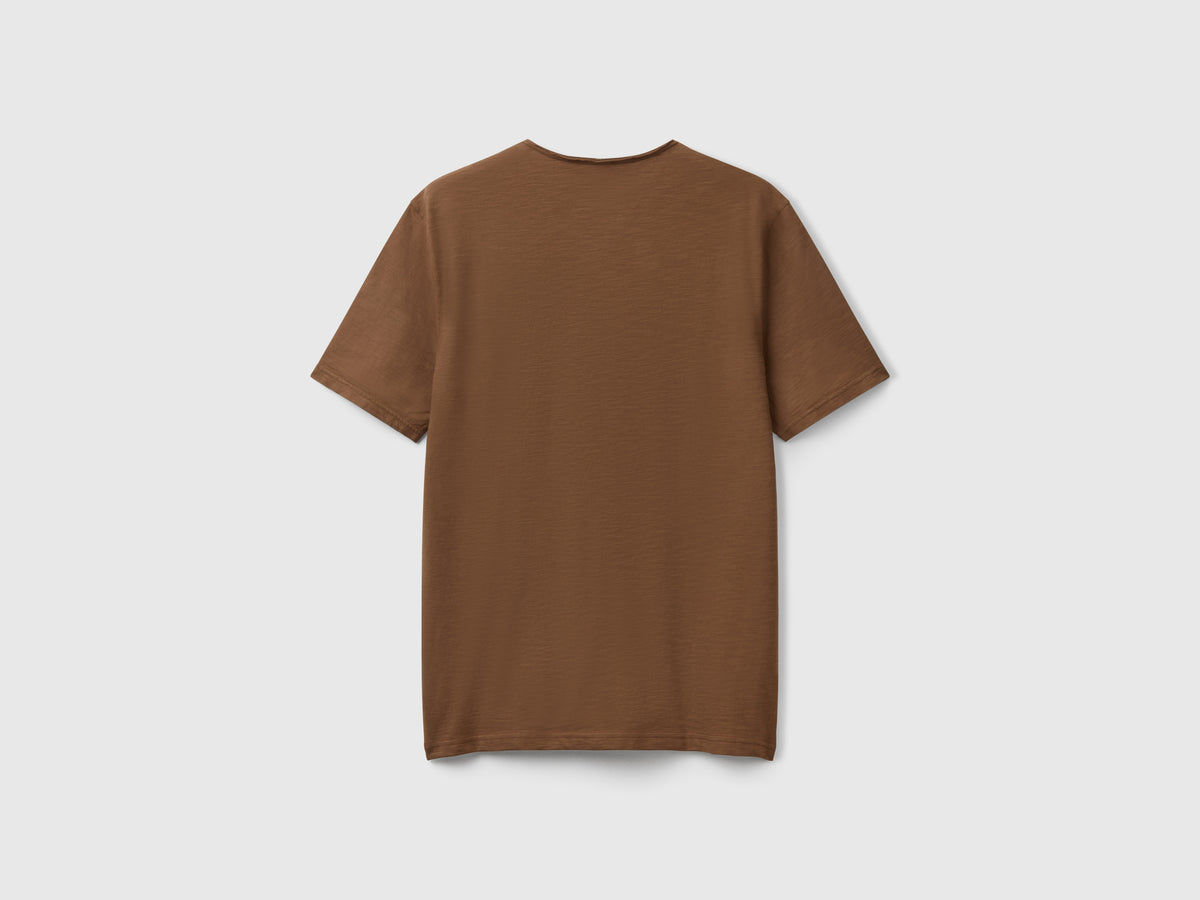 T-shirt in cotone fiammato