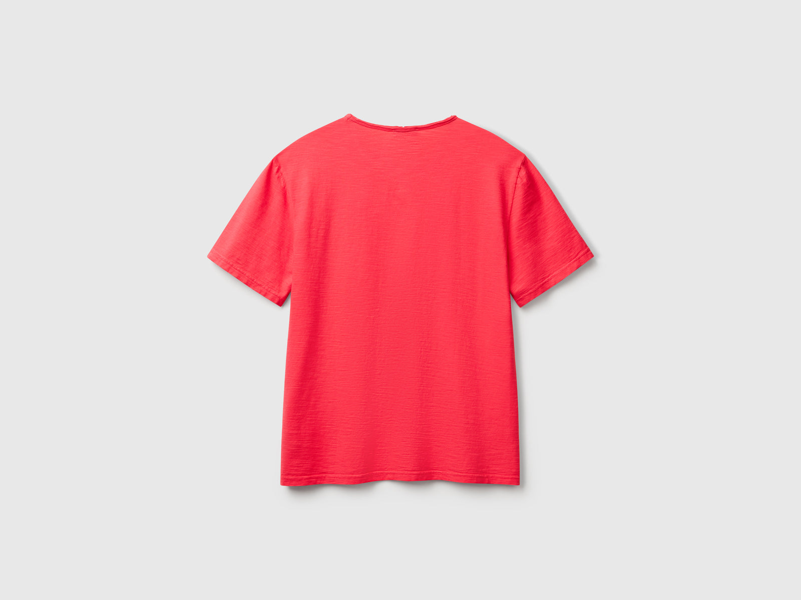 T-shirt in cotone fiammato da uomo ciclamino 2 | Benetton Outlet