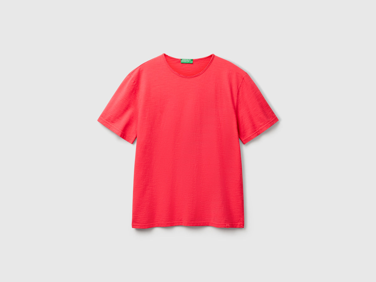T-shirt in cotone fiammato