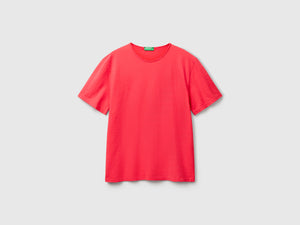 T-shirt in cotone fiammato