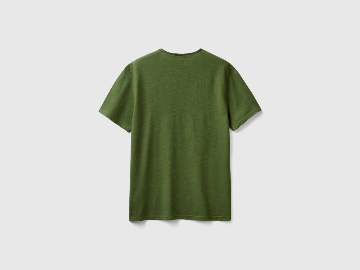 T-shirt in cotone fiammato