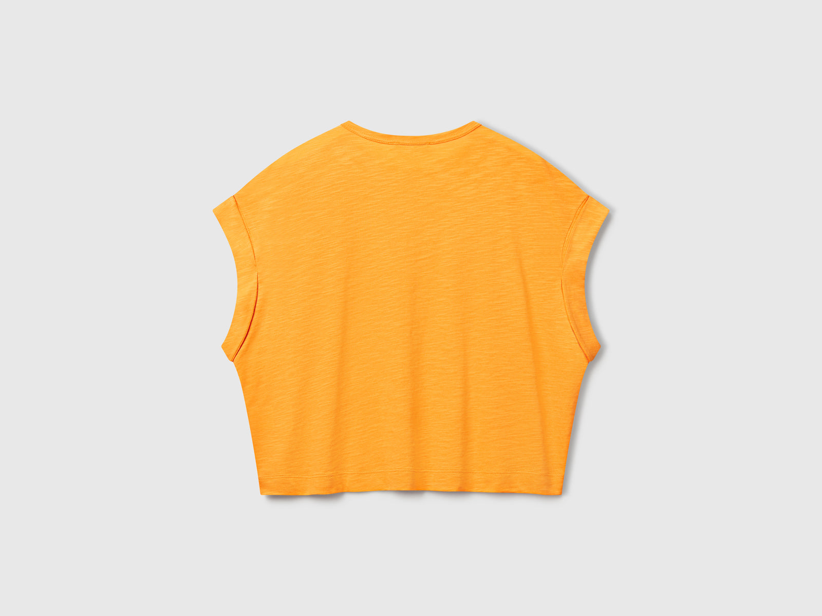 T-shirt boxy fit da donna giallo 2 | Benetton Outlet