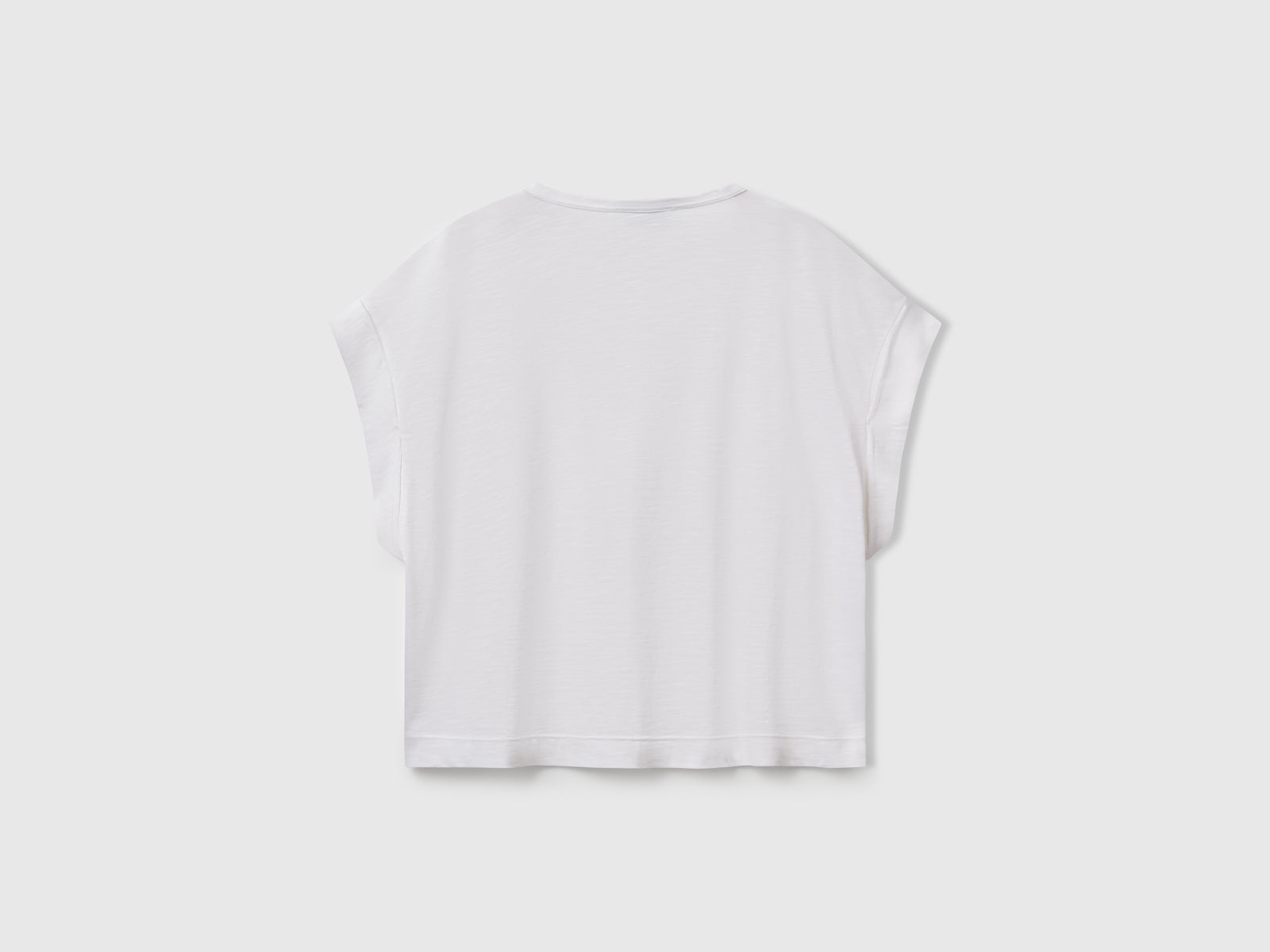 T-shirt boxy fit da donna bianco 2 | Benetton Outlet