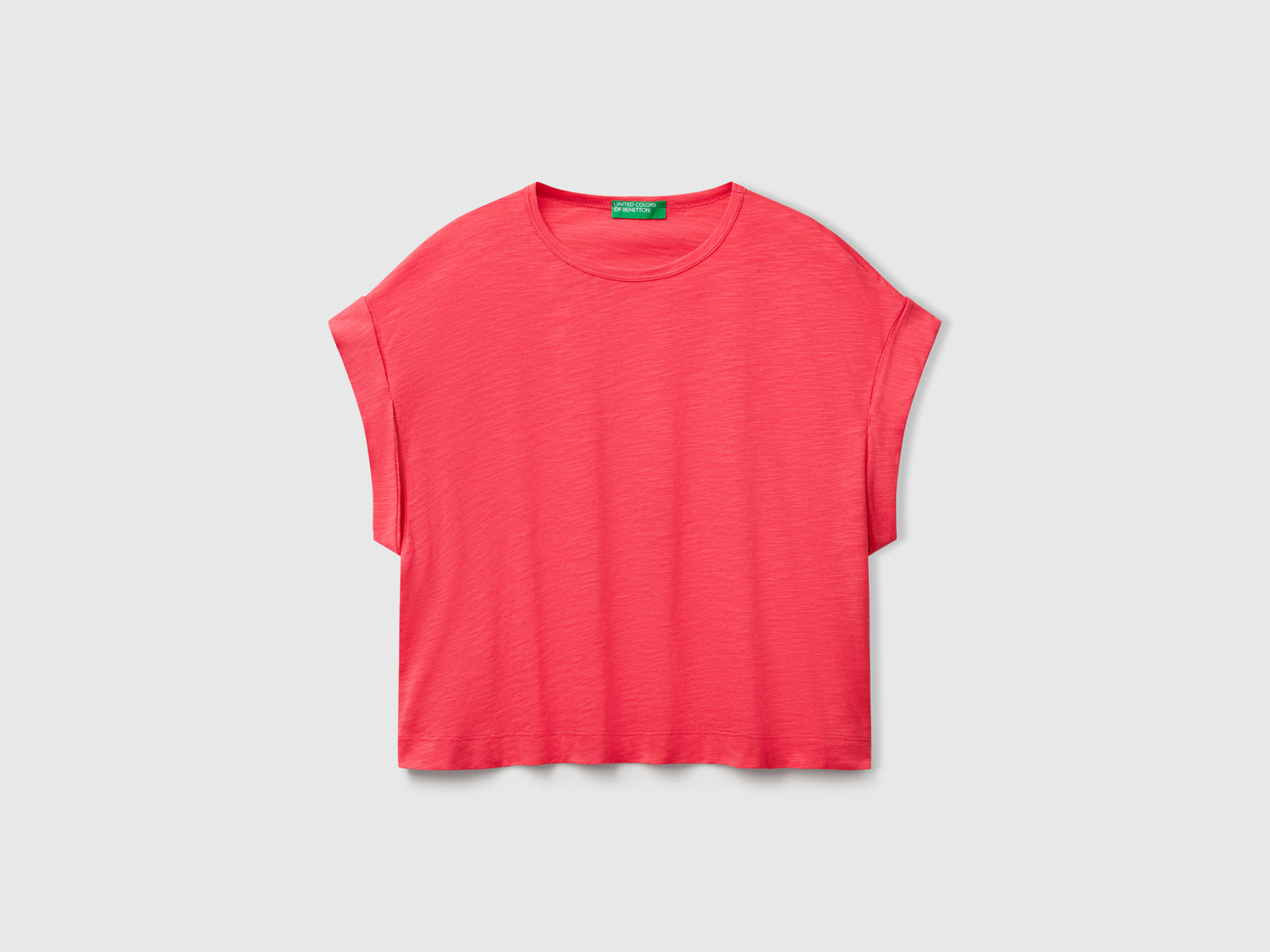 T-shirt boxy fit da donna ciclamino | Benetton Outlet