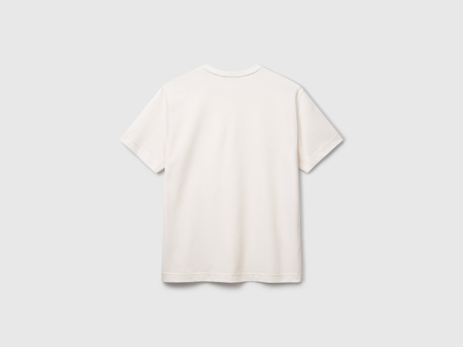 Maglietta in micro piquet da uomo bianco 2 | Benetton Outlet