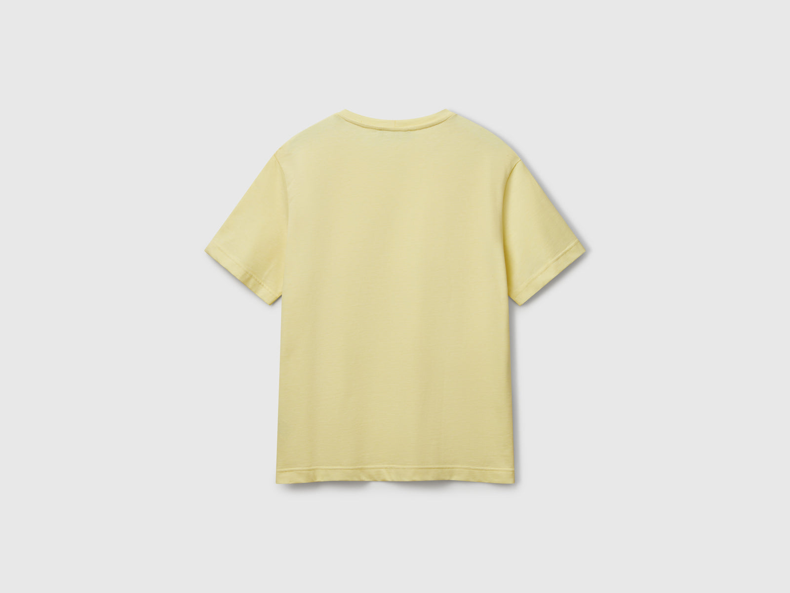 Maglietta in micro piquet da uomo giallo 2 | Benetton Outlet