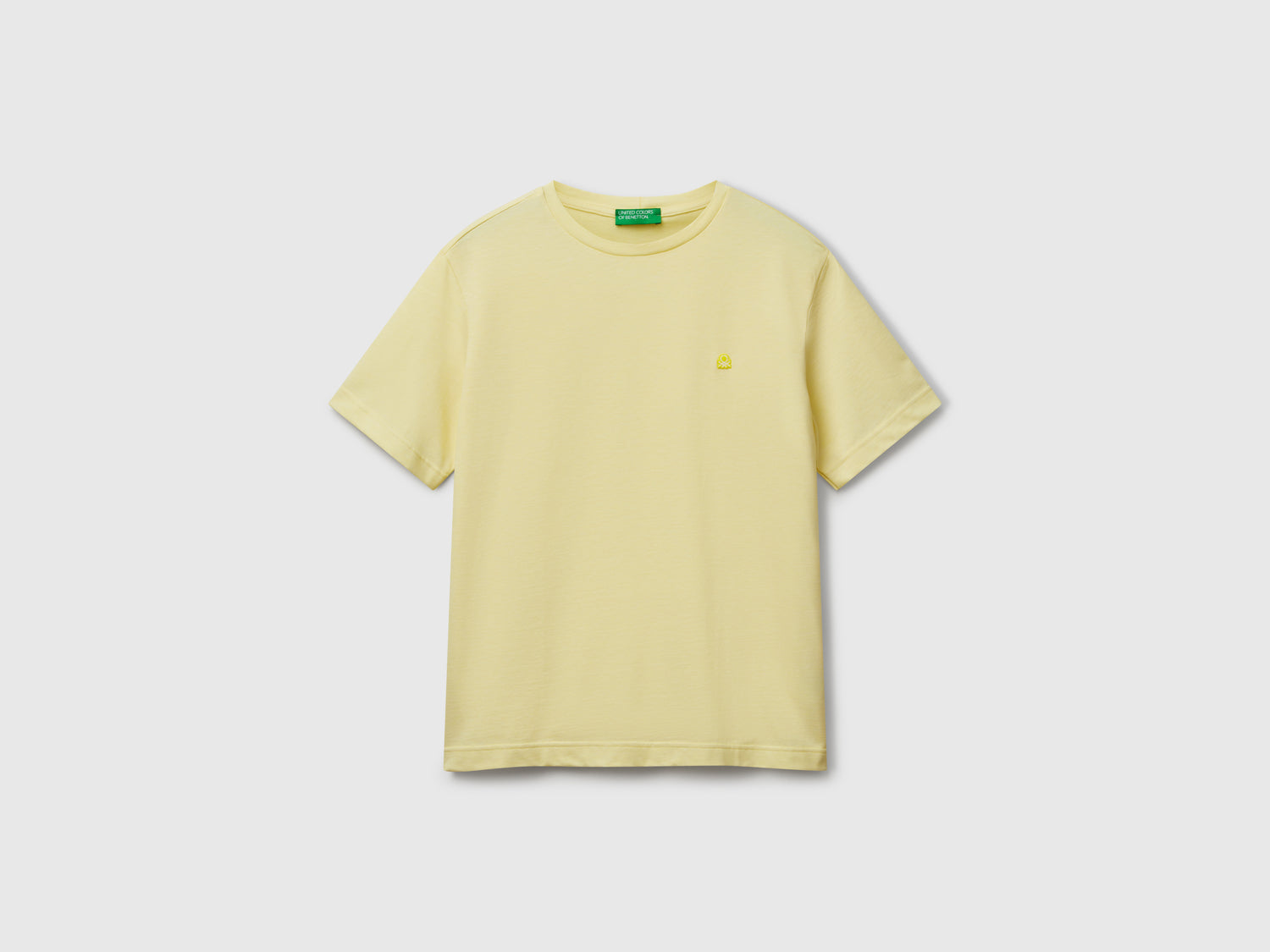 Maglietta in micro piquet da uomo giallo | Benetton Outlet
