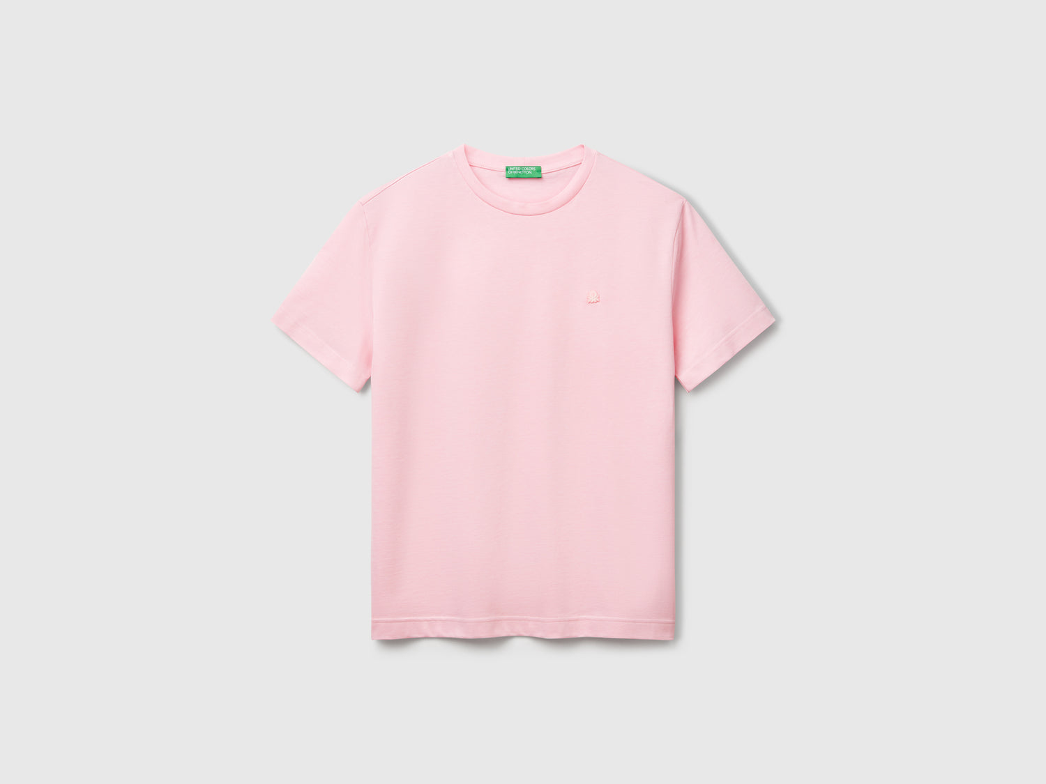 Maglietta in micro piquet da uomo rosa | Benetton Outlet