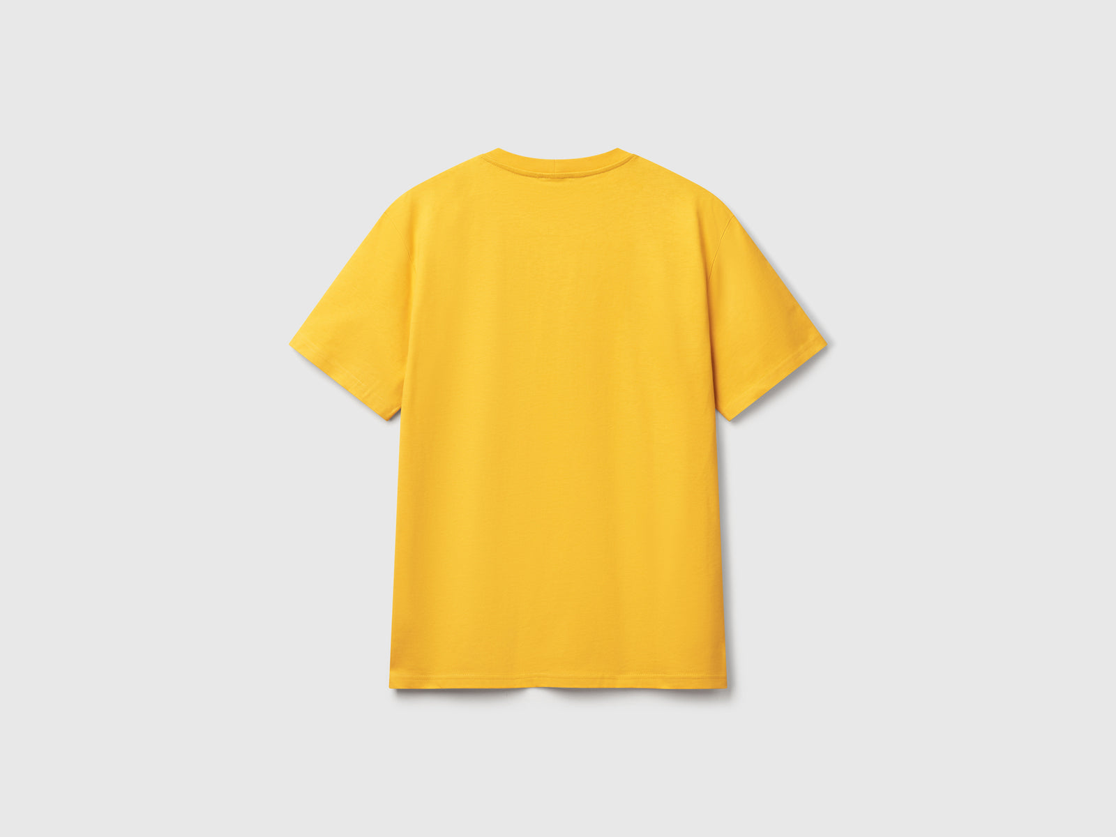 T-shirt basica cotone da uomo senape 2 | Benetton Outlet