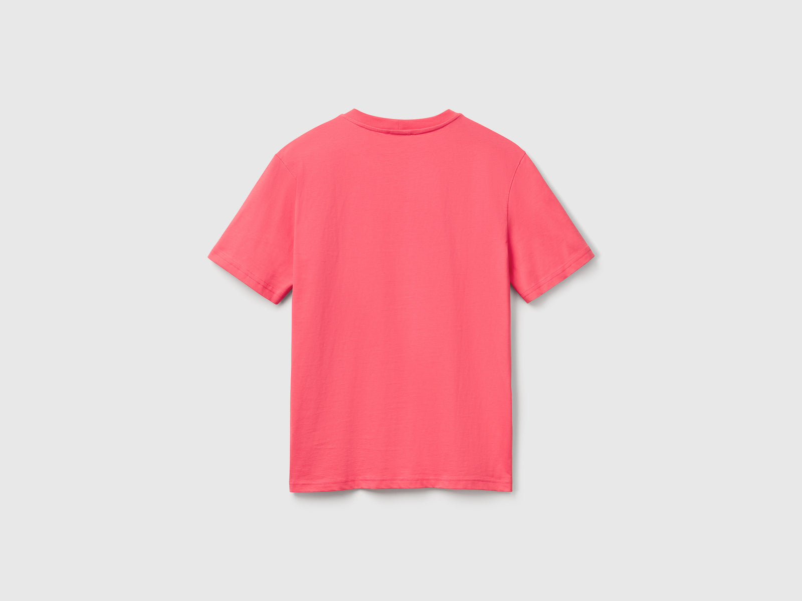 T-shirt basica cotone da uomo ciclamino 2 | Benetton Outlet